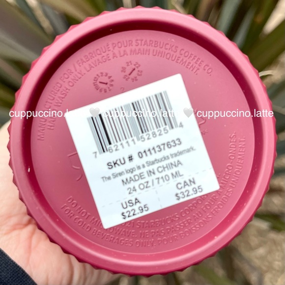 💗NWT SET❤️Starbucks Holiday 2022 Pink Blush ‘Waxberry’ Ombre Bling Studded Cups - Picture 7 of 13